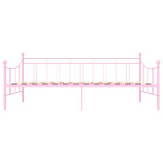 Slaapbankframe metaal roze 90x200 cm 8719883989457 4