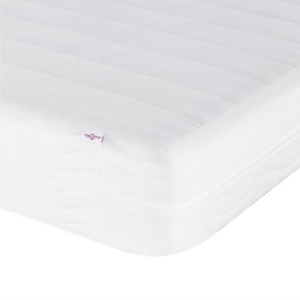 Bed met matras stof lichtgrijs 90x190 cm 8721012349827 8