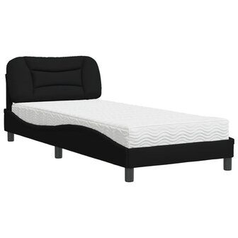 Bed met matras stof zwart 90x190 cm 8721012349841 2