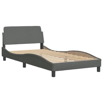 Bed met matras stof donkergrijs 100x200 cm 8721012349971 4