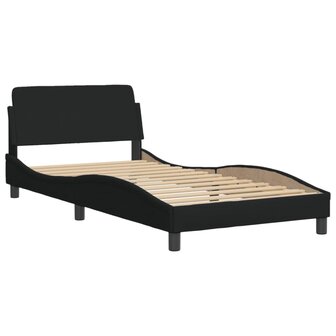 Bed met matras stof zwart 100x200 cm 8721012349988 4