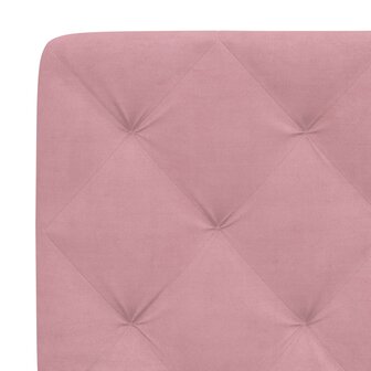 Bed met matras fluweel roze 80x200 cm 8721012351103 6