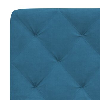 Bed met matras fluweel blauw 100x200 cm 8721012351271 6