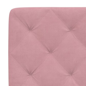 Bed met matras fluweel roze 100x200 cm 8721012351288 6