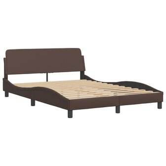 Bed met matras kunstleer bruin 120x200 cm 8721012352674 4