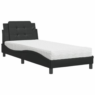 Bed met matras kunstleer zwart 80x200 cm 8721012353077 2