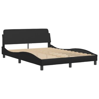 Bed met matras kunstleer zwart 140x200 cm 8721012353497 4