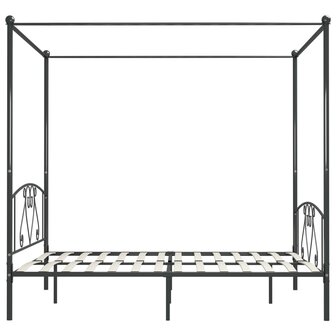 Hemelbedframe metaal grijs 180x200 cm 8719883783611 4