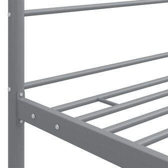 Hemelbedframe metaal grijs 100x200 cm 8720286163719 5