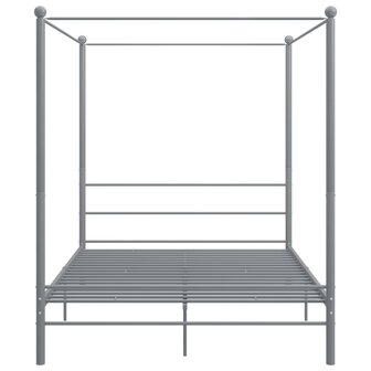 Hemelbedframe metaal grijs 160x200 cm 8720286163801 4