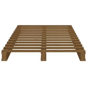 Palletbed massief grenenhout honingbruin 100x200 cm 8720287139706 5