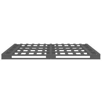 Palletbed massief grenenhout grijs 135x190 cm 8720287140191 6