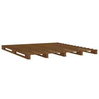 Palletbed massief grenenhout honingbruin 140x190 cm 8720287140252 4