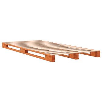 Palletbed massief grenenhout wasbruin 90x200 cm 8721012315280 2