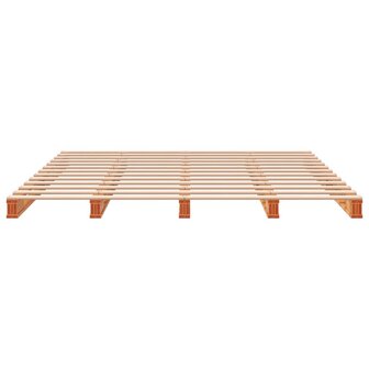 Palletbed massief grenenhout wasbruin 180x200 cm 8721012315303 4