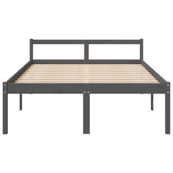 Seniorenbed massief grenenhout grijs 135x190 cm 8720286878002 4