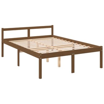 Seniorenbed grenenhout honingbruin 135x190 cm 8720286878019 3