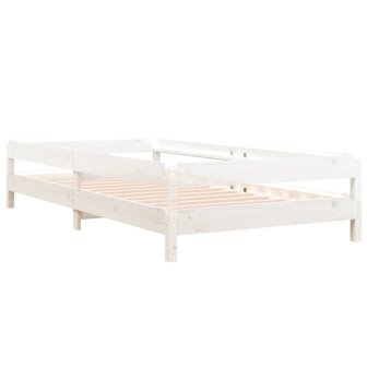 Bed stapelbaar 90x200 cm massief grenenhout wit 8720287073710 6