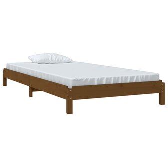 Bed stapelbaar 90x190 cm massief grenenhout honingbruin 8720287073833 3