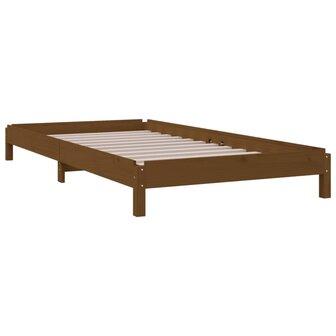 Bed stapelbaar 90x190 cm massief grenenhout honingbruin 8720287073833 7