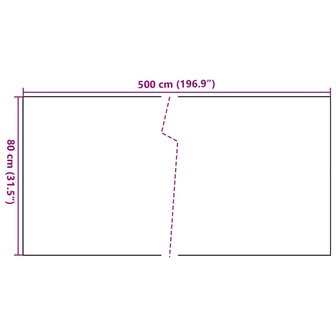 Balkonscherm 500x80 cm poly rattan antracietkleurig 8721012430648 7