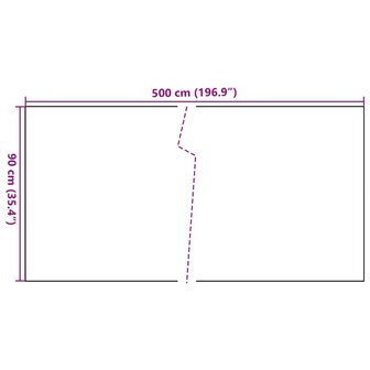 Balkonscherm 500x90 cm poly rattan antracietkleurig 8721012430655 7