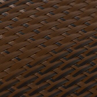 Balkonscherm 400x80 cm poly rattan bruin en zwart 8721012430761 5