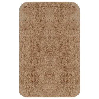 Badmattenset stof beige 3-delig 8718475603436 2