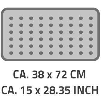 RIDDER Badmat anti-slip Plattfu&szlig; 72x38 cm grijs 67087 4006956670874 2