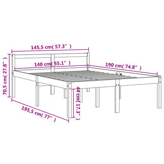 Seniorenbed massief grenenhout wasbruin 140x190 cm 8721012314924 9