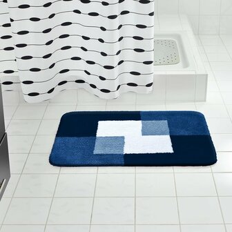 RIDDER Badkamermat Coins 60x90 cm blauw 7103303 4006956710358 1