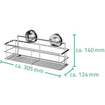 RIDDER Doucherek 30,5x12,4x14 cm chroom 12010200 4006956120188 3