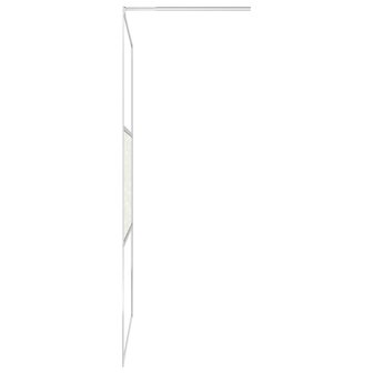 Inloopdouchewand met stenenmotief 80x195 cm ESG-glas 8720286047736 5