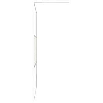 Inloopdouchewand met stenenmotief 90x195 cm ESG-glas 8720286047743 5