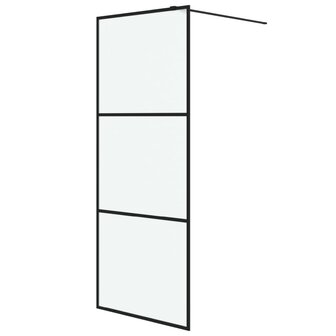 Inloopdouchewand 80x195 cm mat ESG-glas zwart 8720287052074 2