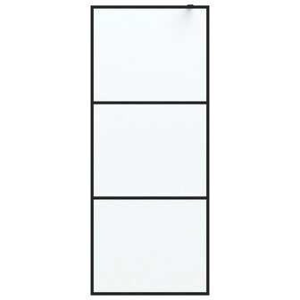 Inloopdouchewand 80x195 cm mat ESG-glas zwart 8720287052074 3