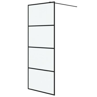 Inloopdouchewand 80x195 cm mat ESG-glas zwart 8720287052272 2