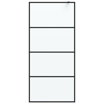 Inloopdouchewand 90x195 cm mat ESG-glas zwart 8720287052289 3