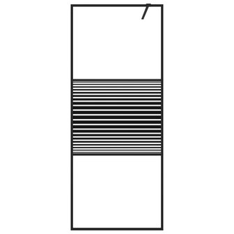 Inloopdouchewand 80x195 cm transparant ESG-glas zwart 8720287052425 3