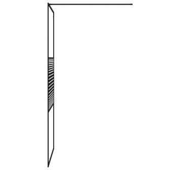 Inloopdouchewand 90x195 cm transparant ESG-glas zwart 8720287052432 4