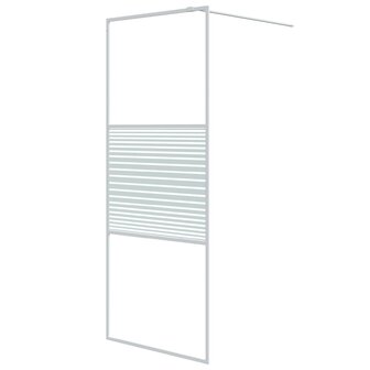 Inloopdouchewand 80x195 cm transparant ESG-glas wit 8720287052470 2