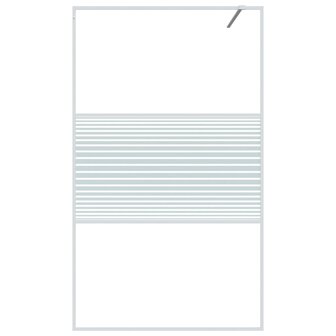 Inloopdouchewand 115x195 cm transparant ESG-glas wit 8720287052500 3