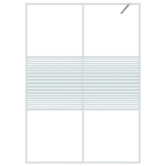 Inloopdouchewand 140x195 cm transparant ESG-glas wit 8720287052517 3