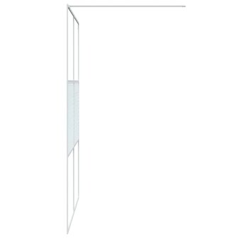 Inloopdouchewand 140x195 cm transparant ESG-glas wit 8720287052517 4