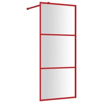 Inloopdouchewand transparant 80x195 cm ESG-glas rood 8720845941833 2