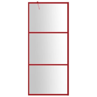 Inloopdouchewand transparant 80x195 cm ESG-glas rood 8720845941833 3