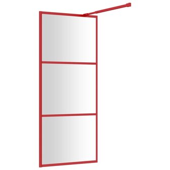 Inloopdouchewand transparant 80x195 cm ESG-glas rood 8720845941833 5