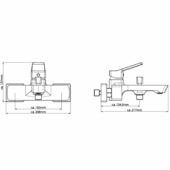 SCH&Uuml;TTE Badmengkraan STILO chroomkleurig 4008431348308 5