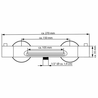 EISL Badmengkraan CARNEO thermostatisch chroomkleurig 9002560793447 5