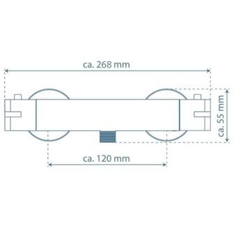 SCH&Uuml;TTE Douchemengkraan LONDON thermostatisch 5,5 cm 4008431525211 8